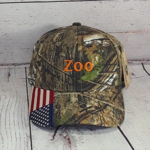 Custom Embroidered Mossy Oak Break Up Country Camo Hat / Personalized Embroidery Hunter Shooter Camouflage Cap image 10