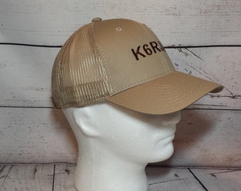 Embroidered Ham Radio Call Sign and Name Mesh Back Hat  /   Custom Amateur Radio  Callsign Cap   /  ARRL Field Day Ham Operator Hat
