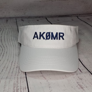 Custom Embroidered  Ham Radio Callsign Visor   /    Personalized Amateur Radio Call Sign Field Day Visor   /   Mens Visor   /   Womens Visor