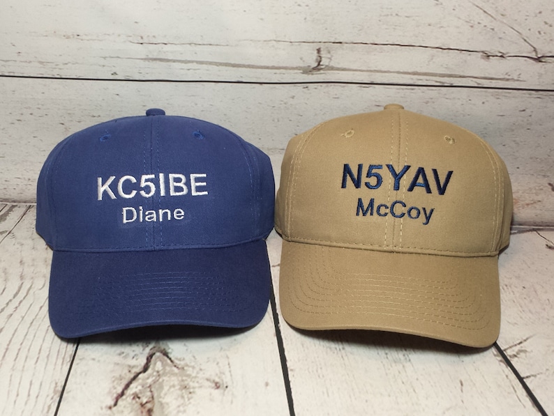Embroidered Amateur Radio Call Sign Hat / Custom Callsign Ham - Etsy