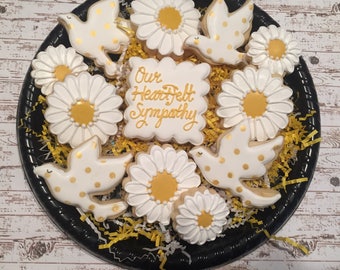 Sympathy Gift/ Sympathy Sugar Cookies/ Sorry for Your Loss Sugar Cookies/ Decorated Sugar Cookies