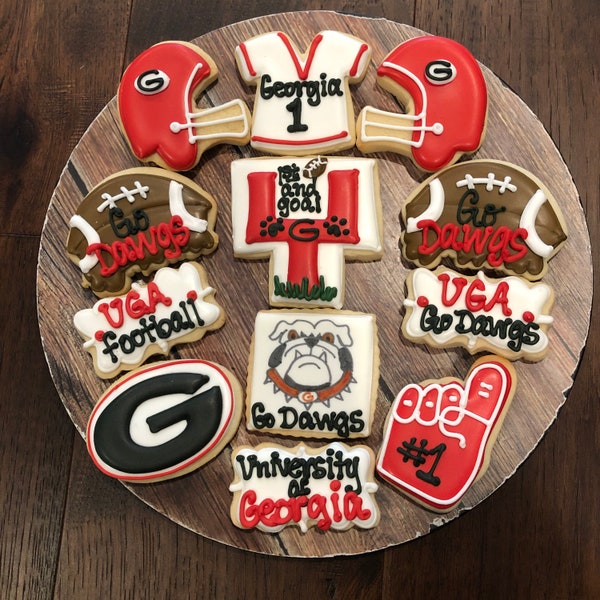 University of a Georgia Sugar Cookies