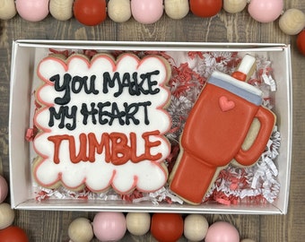 You Make My Heart Tumble Valentine Sugar Cookie Set