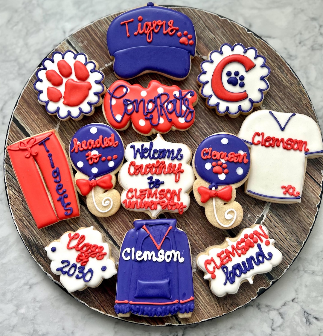 Clemson University Sugar Cookies - Etsy