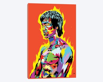 Bruce Lee Kung Fu Enter The Dragon Painting Artwork Paint By Numbers Kit DIY