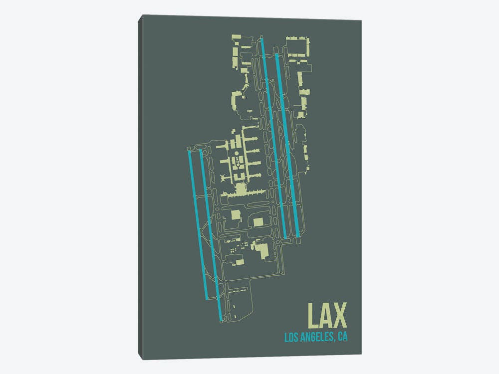 Lax Airport Print Etsy 