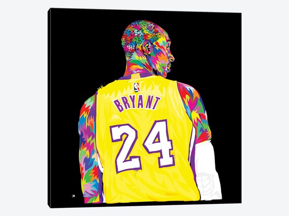Kobe Bryant Art Kobe Bryant Poster Kobe Portrait Black | Etsy