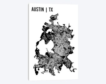 Austin Texas, Austin Texas Map, Austin Map, Austin Map Print Poster, Keep Austin Weird, Canvas Wall Art, Black White Map Travel, Hipster Art