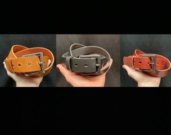 Leather Belt / Belts / handmade belt / everyday wear / dress belt / groomsmen / Brown Belt / Black Belt / Chestnut Belt / Gift / Guys /