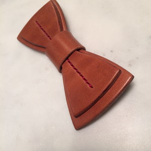 Fresh Formal Leather Bowtie / Christmas // father // Black // fathers // back to school // bow tie // gift // winter / homecoming image 4