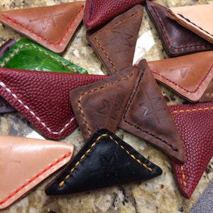 Handmade Leather Finger Football Game: NFL Fan Gift / stocking stuffer / christmas / bild 1