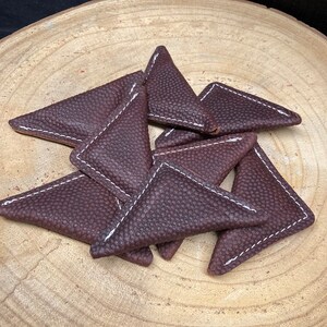 Handmade Leather Finger Football Game: NFL Fan Gift / stocking stuffer / christmas / bild 2