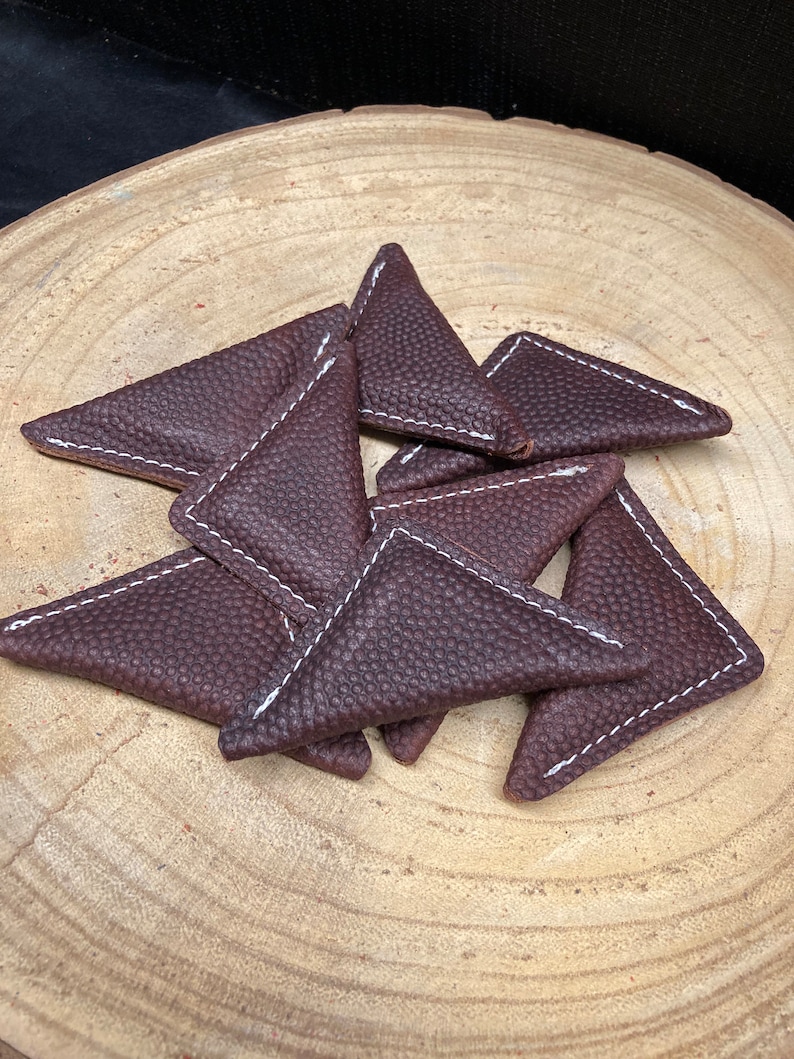 Handmade Leather Finger Football Game: NFL Fan Gift / stocking stuffer / christmas / bild 2