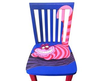 Cheshire Cat Painted Children's Chair