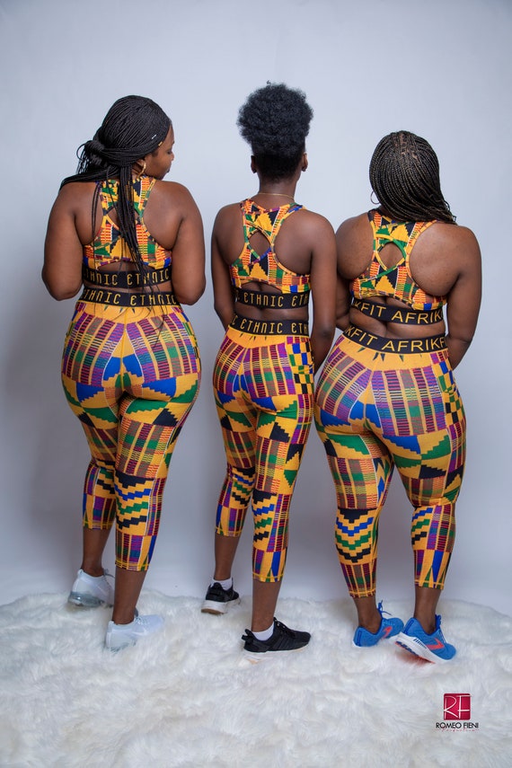 African print workout clothes best sale