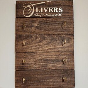 Wand Holders Custom Name - Gold