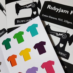 Staalkaart, voorbeeldkaart, stofstalen, effen, effen, katoen-spandex, katoenelasthaan, staal, staal, kaart, 26 kleuren, rubyjam-stof