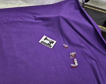 Viola, Solido, Semplice, Jersey lavorato a maglia, Cotone Spandex, Cotone Elastan, Maglia elasticizzata, Elasticizzato in 4 direzioni, Certificato Oeko-Tex, Oeko-Tex,