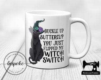 You Just Flipped my Witch Switch, White Mug, Humour, Funny, Cup, Mug, Gift Idea, Christmas Gift Idea, Alterative Gift, Secret Santa Gift