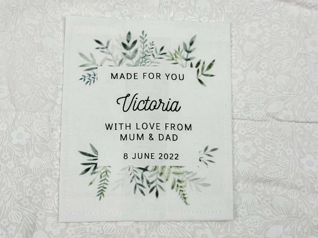 Custom Quilt Label Personalised Quilt Label Printed Quilt Etsy
