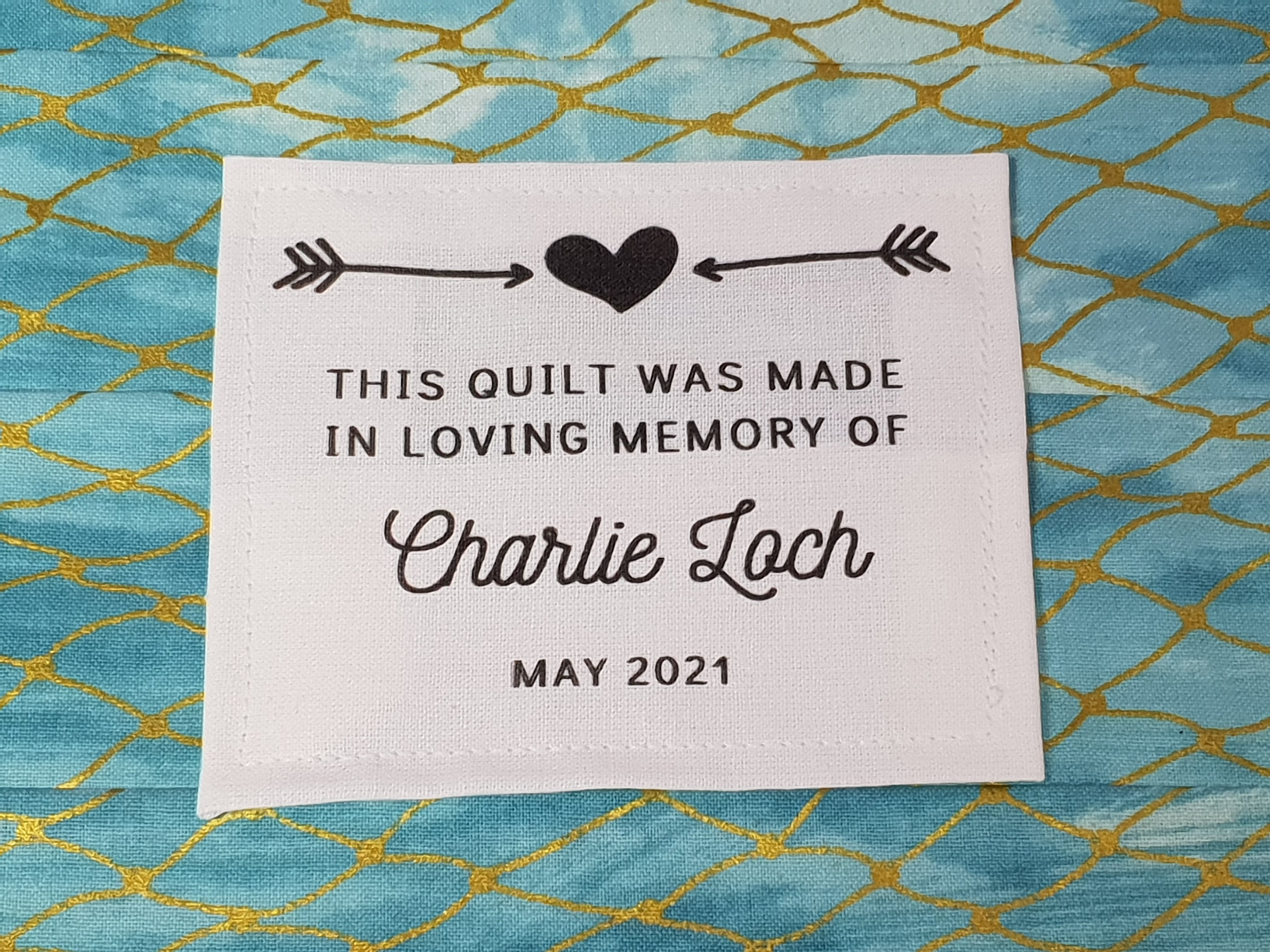 1 Large Beautiful 2x3 Inch Custom Quilting Label – The Little Quilt