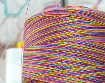 Rainbow Thread, Really Rainbow, Twisted Threads, Serger Thread, Overlocker Thread, Polyester Thread, Rainbow Swirls, Rainbow Sewing Thread