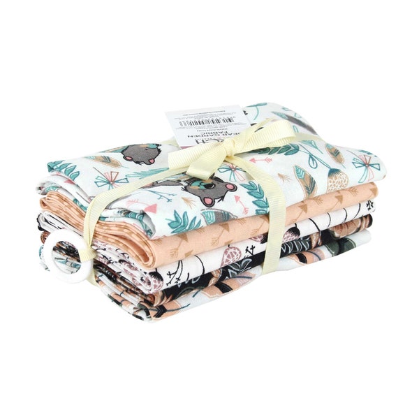 Bear Garden, Fat Quarter Bundle, 100% Quilting Cotton, contains 5 fat quarters, beautiful patchwork quilting cottons