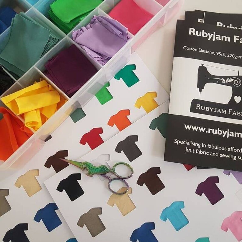 Rosa jerseytyg, bomulls-spandex, bomullselastan, stretchigt stickat tyg, 4-vägsstretch, Oeko-Tex-certifierat, enfärgat tyg bild 4