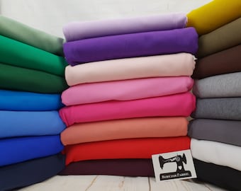 French Terry, Swatch Card, Sample Card, Fabric Samples, Solid, Cotton Spandex, Cotton Elastane, Swatch, Sample, Card, 23 colours