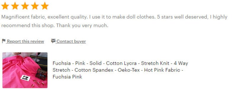 May include: A close-up of a bright pink fabric. The fabric is smooth and has a slight sheen. The text "Fuchsia - Pink - Solid - Cotton Lycra - Stretch Knit - 4 Way Stretch - Cotton Spandex - Oeko-Tex - Hot Pink Fabric - Fuchsia Pink" is visible in the image.