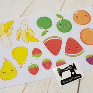Obst, Spiel Essen, Selbermachen, DIY, Stoffpanel, Panele on Demand, Nähen, Panel, Baumwolle Elasthan, Stoffdruck, on order