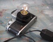 Camera lamp. ZENIT camera lamp. Edison lamp. Camera light. Mid century style gift