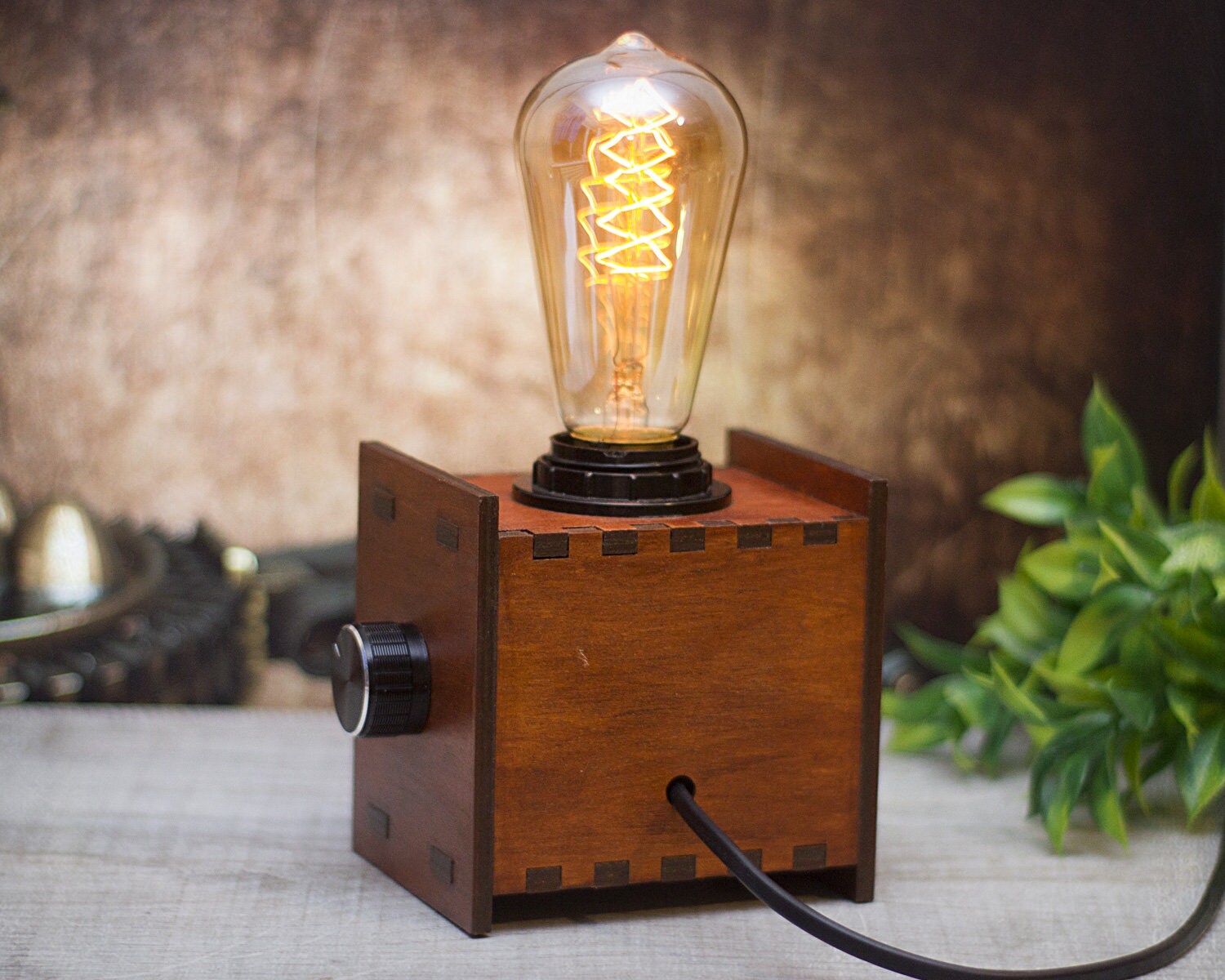 Personalized meter Edison lamp. Voltmeter lamp with Edison Etsy