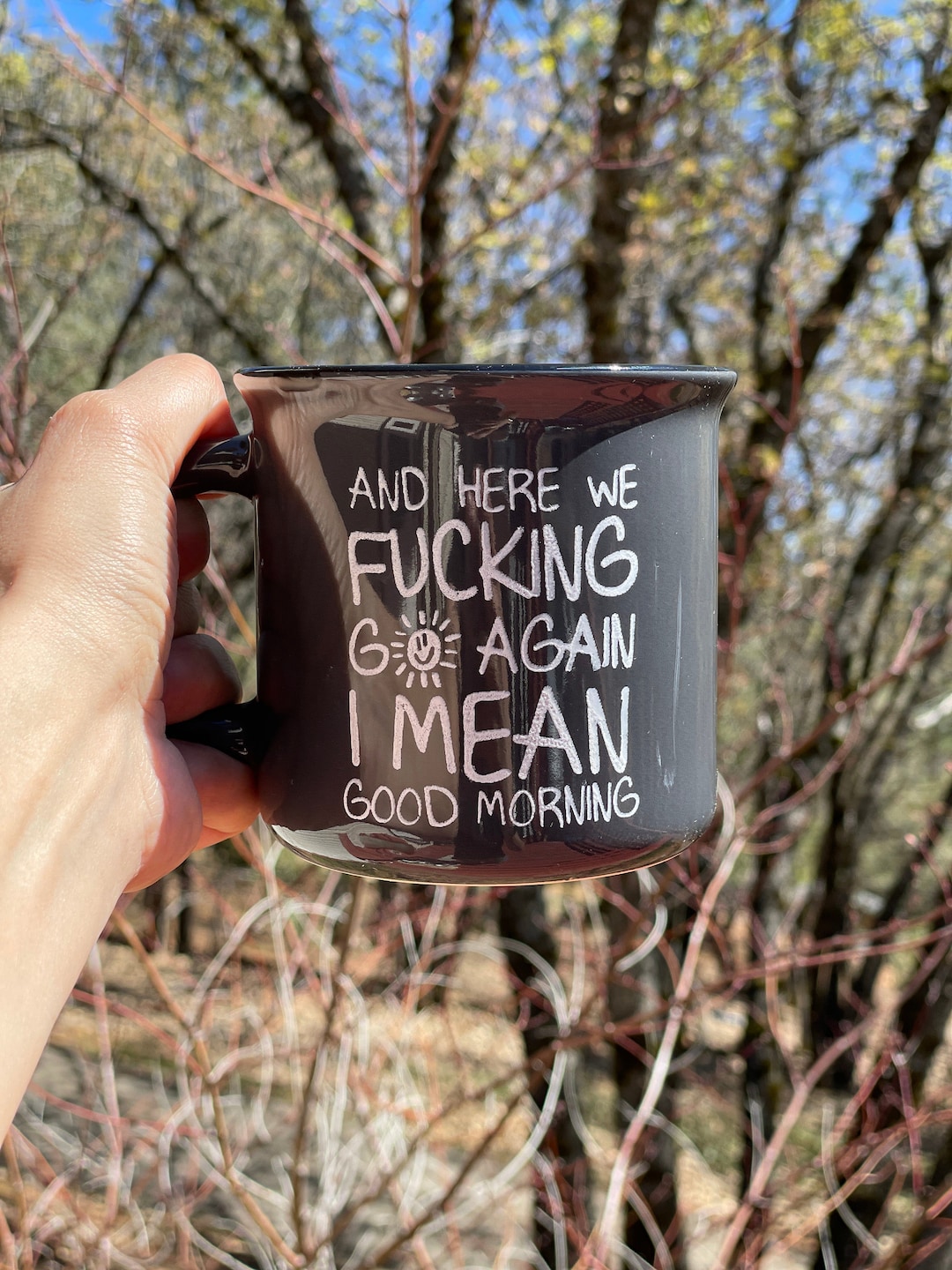 Here We Go Again | Good Morning | Not a Good Day - Etsy