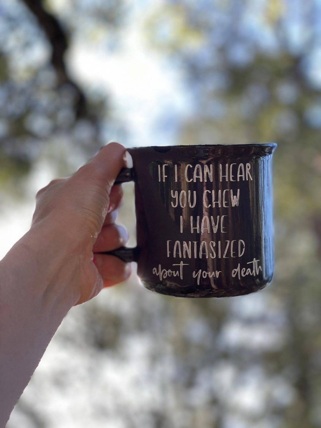 Chew Loud| Close Your Mouth | I Don't Want to Hear You | Coffee Mugs - Etsy
