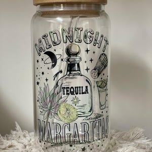 Midnight Margarita | Tequila | Mama Needs a Drink | Glass Cup | Glass Can