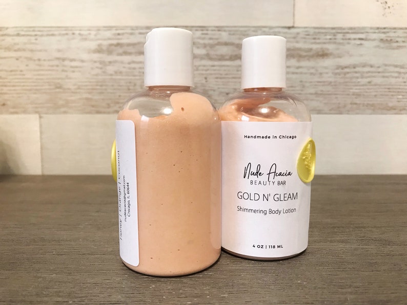 Gold N' Gleam Shimmering Body Lotion Illuminating Body Etsy