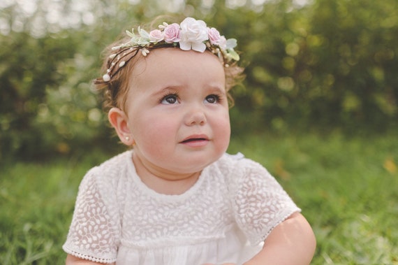 baby floral crown