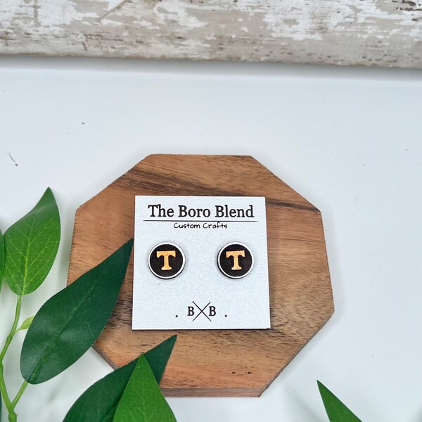 Vols | Tennessee Sweet Tree Logo Bar Stud Earrings | Alumni Hall