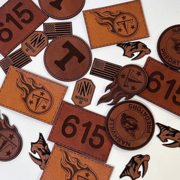 Leather patches - Customized - Next Day Shipping