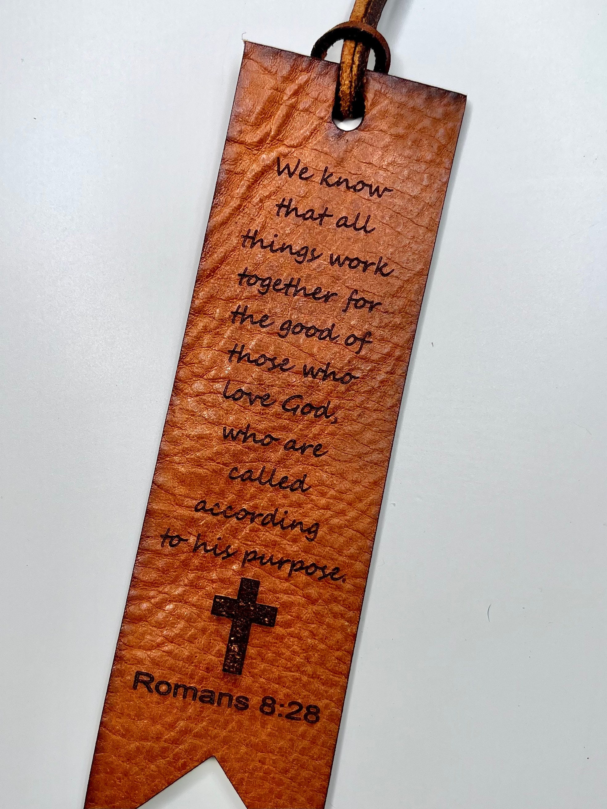 Leather Scripture Customized Bookmarks - Etsy