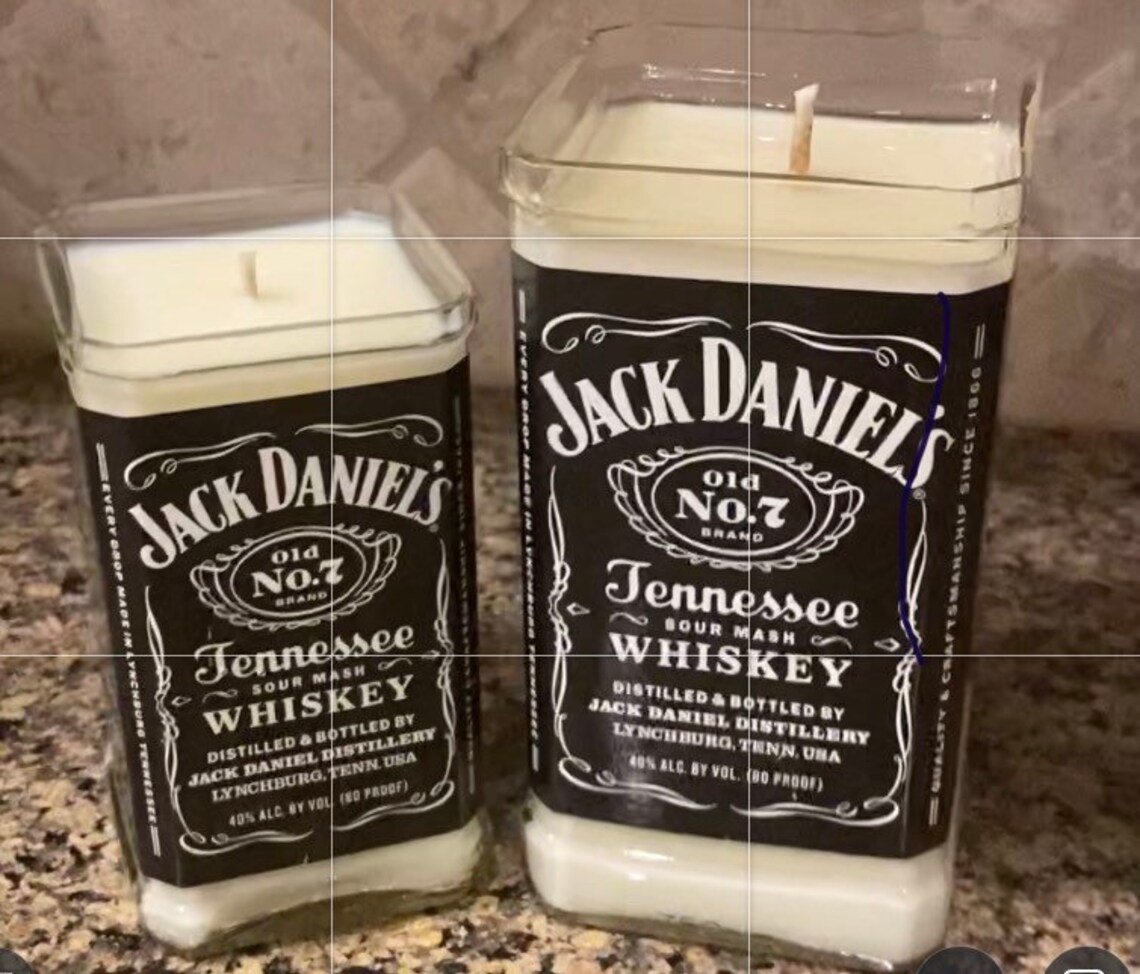 Jack Daniels Vanilla Whiskey Soy Candle Father's Day Etsy