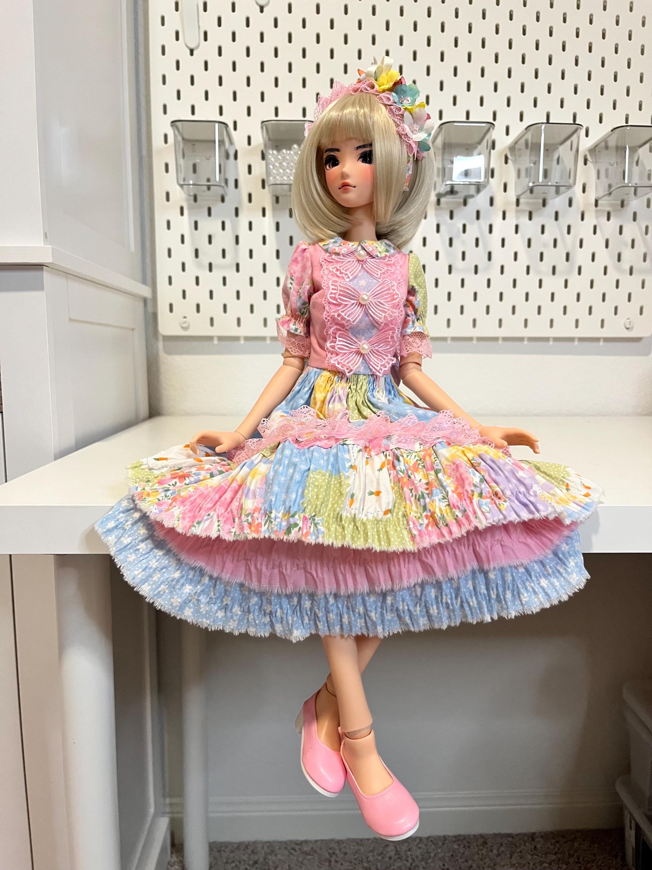 Easter Ruffle Dress for Smart Doll: Pastel Cotton Doll Clothing With ...