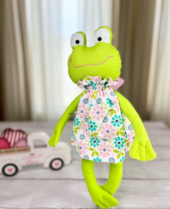 Tilda Frog Nursery Décor Kids Toy Cloth Frog Stuffed Animals 