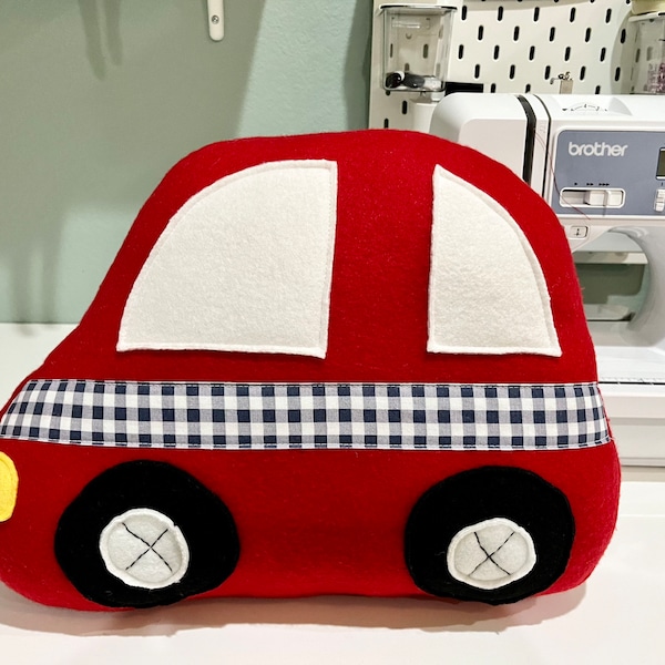 Car Shaped Pillow Etsy