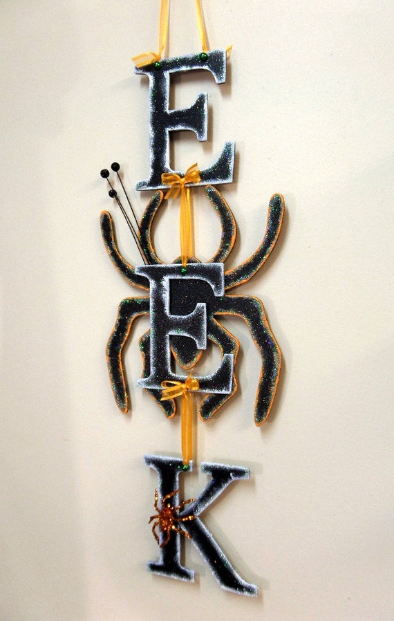 Halloween Halloween Wall Decor Halloween Door Decor Happy Etsy