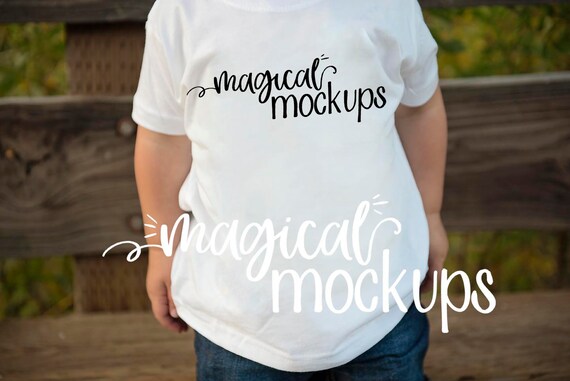 Shirt Mockup Toddler Shirt Mockup Modeled Youth