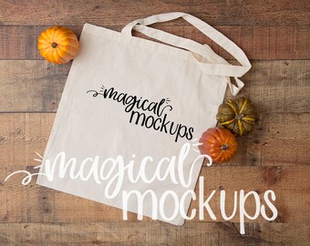 Download Free Canvas Tote Mockup - Tote Flatlay - Canvas Bag Mockup - Fall Canvas bag Mockup PSD Template