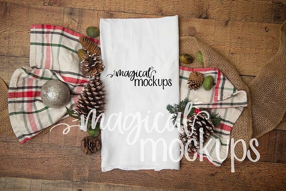 Flour Sack Towel Mockup Flour Sack Towel Flat