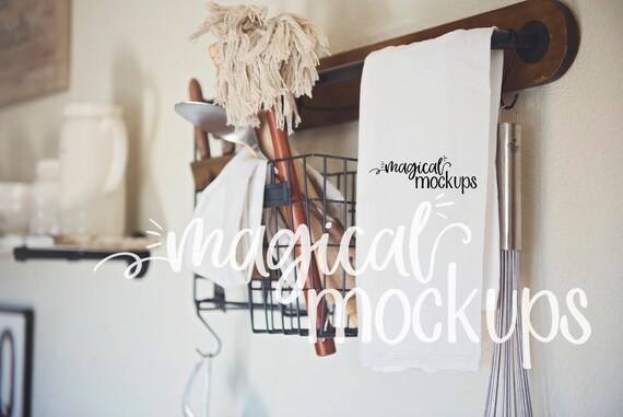 Download Flour Sack Towel Mockup Fall Farmhouse Flour Sack Towel Flat Etsy